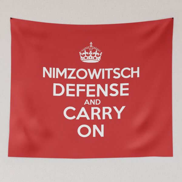 Item preview, Nimzowitsch Defense and Carry On - Chess opening T-Shirt designed and sold by edygun.