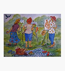 Putting On Plein Airs Photographic Print