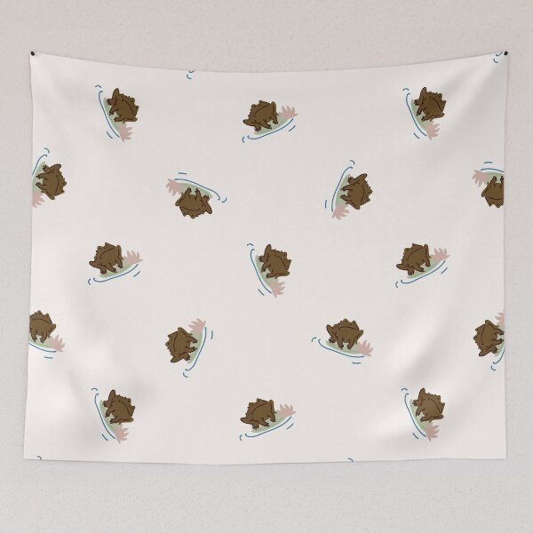 Item preview, Cute frog on lily pad pattern. designed and sold by Limolida.