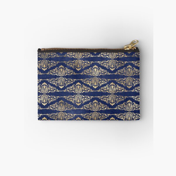 Item preview, An ornate gold damask on dark blue design designed and sold by AnnieHochmann.