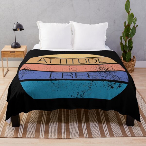 Item preview, Attitude is Free - Sunset Beach Colors - Distressed designed and sold by LookFrog.