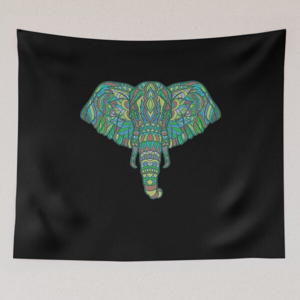 Item preview, Elefante indio colorido Elefante amantes de los animales designed and sold by DoSt-997.