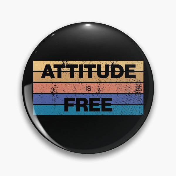 Item preview, Attitude is Free - Sunset Beach Colors Distressed designed and sold by LookFrog.