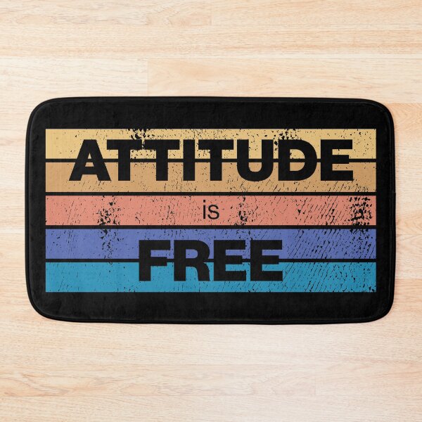 Item preview, Attitude is Free - Sunset Beach Colors Distressed designed and sold by LookFrog.