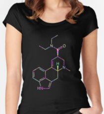 LSD Molecule (Psychedelic) Women's Fitted Scoop T-Shirt
