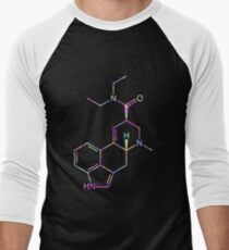LSD Molecule (Psychedelic) Men's Baseball ¾ T-Shirt