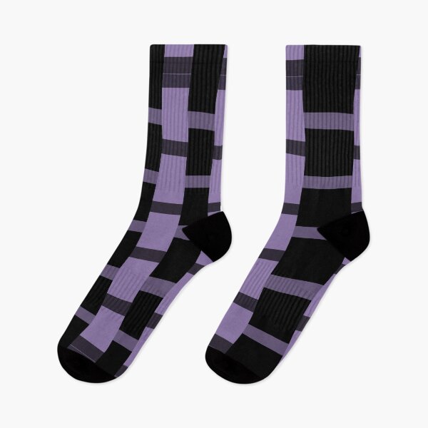Item preview, Black and purple checked stripes designed and sold by Abbara.