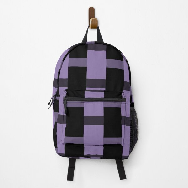 Item preview, Black and purple checked stripes designed and sold by Abbara.