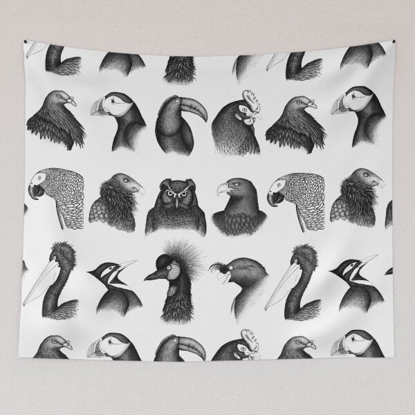 Item preview, Multiple Design Birds Fine Line Art designed and sold by digitalturkey.