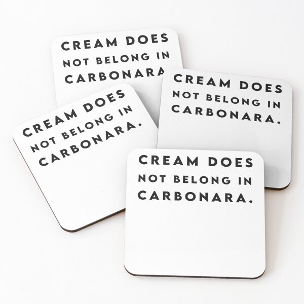 Item preview, Cream Does Not Belong In Carbonara designed and sold by emdesign10.