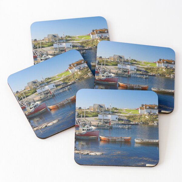 Item preview, Red boats at Peggys Cove Nova Scotia designed and sold by Travelways.