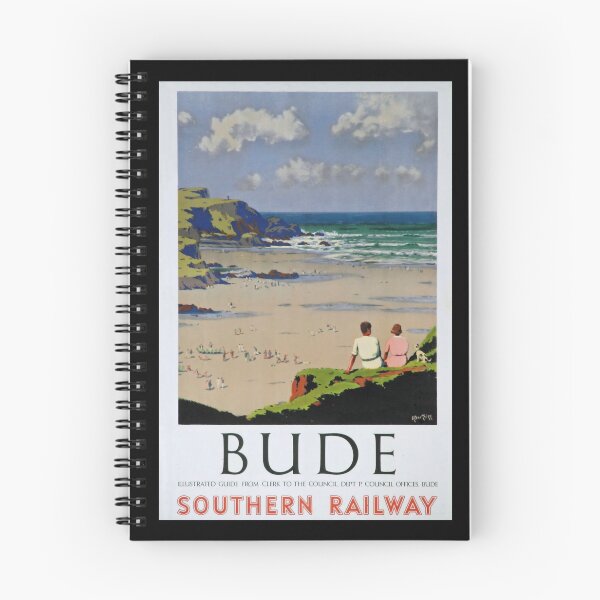 Item preview, retro classic Bude poster designed and sold by CorasPosters.