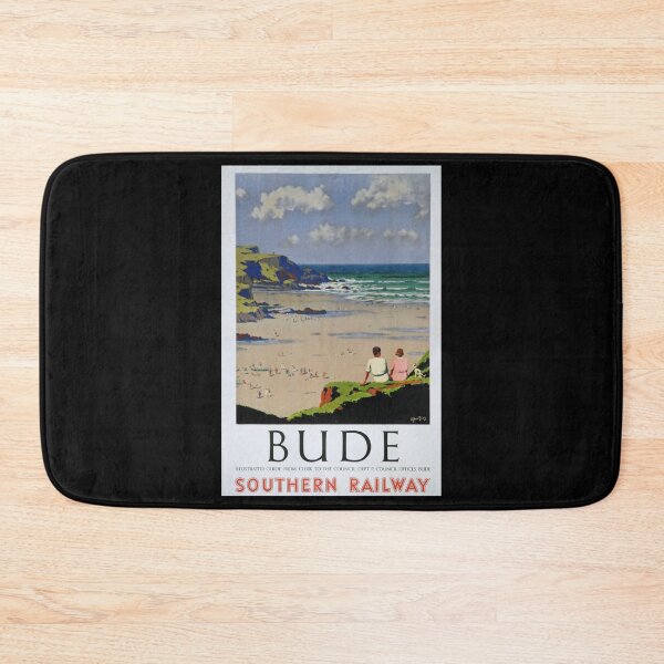 Item preview, retro classic Bude poster designed and sold by CorasPosters.