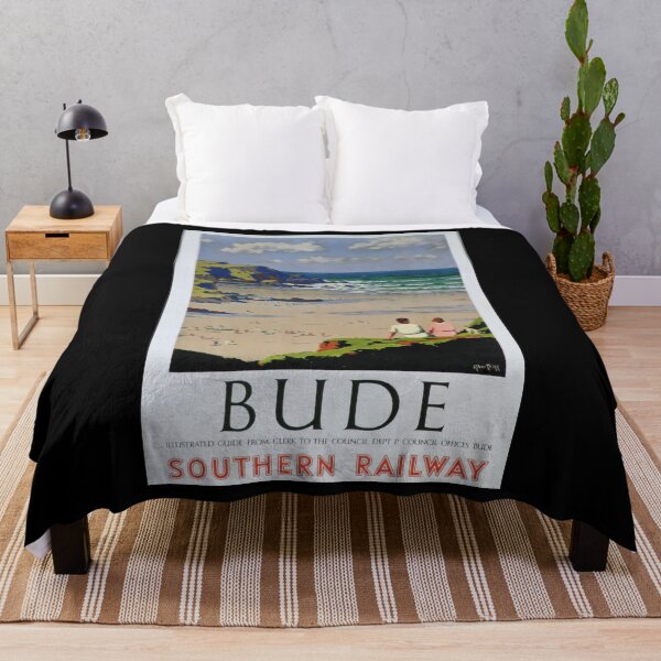 Item preview, retro classic Bude poster designed and sold by CorasPosters.