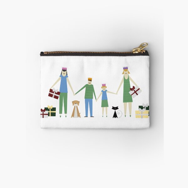 Item preview, Family with two mums holding presents designed and sold by chattleyworks.