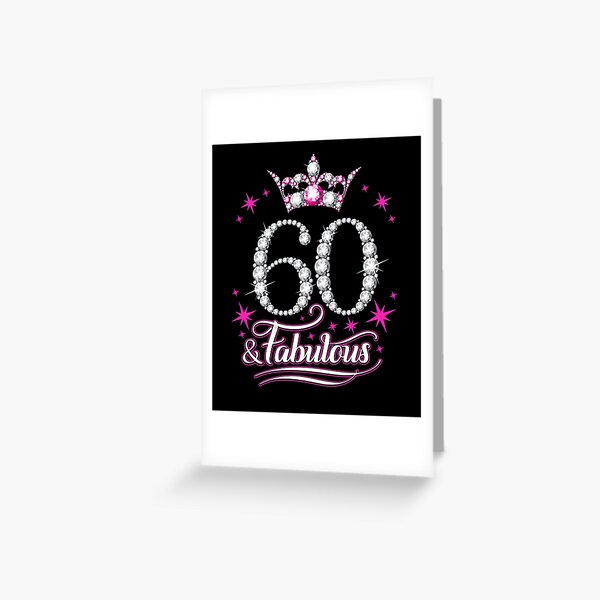 50th Birthday design. 50 & Fabulous lady's design Greeting Card