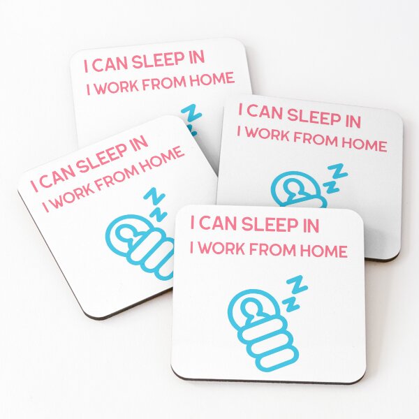 Item preview, Sleep Late Work From Home designed and sold by HappyFunnyTees.