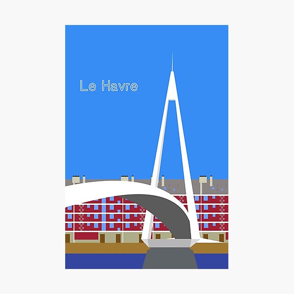 Le Havre - Footbridge Photographic Print