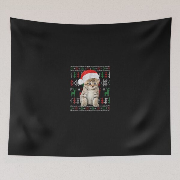 Item preview, Cat Christmas Shirt Ugly Christmas Sweater Style Gift Tee designed and sold by josephvinson689.