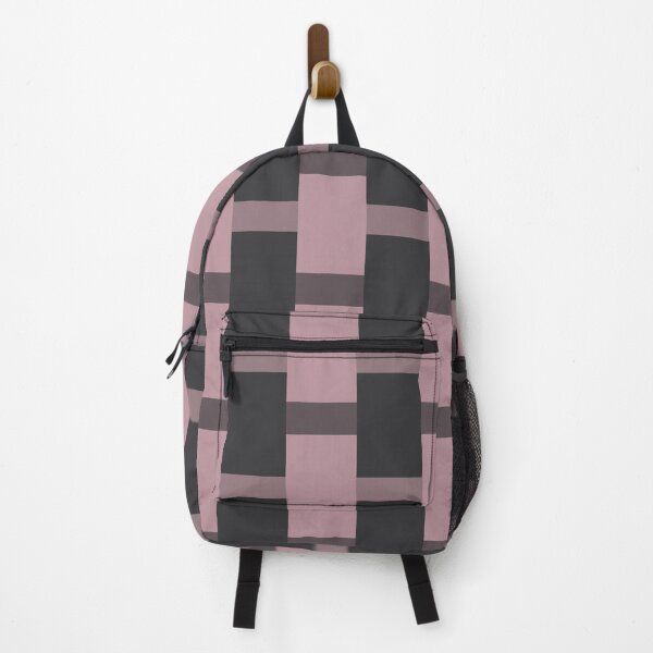 Item preview, Blush pink and black checked stripes designed and sold by Abbara.