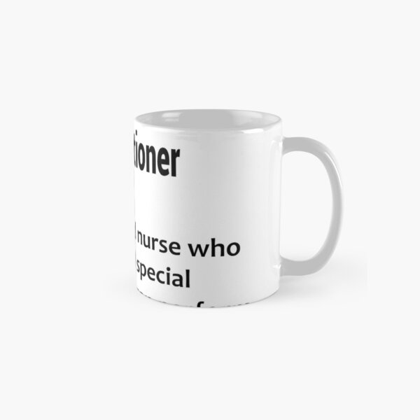 funny nurse practitioner definition gift Classic Mug