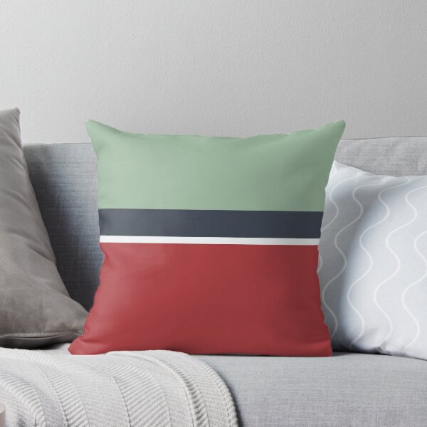 Autumn Color Block Lines 05 Throw Pillow