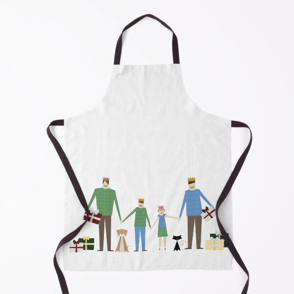 Item preview, Family with two dads holding presents designed and sold by chattleyworks.