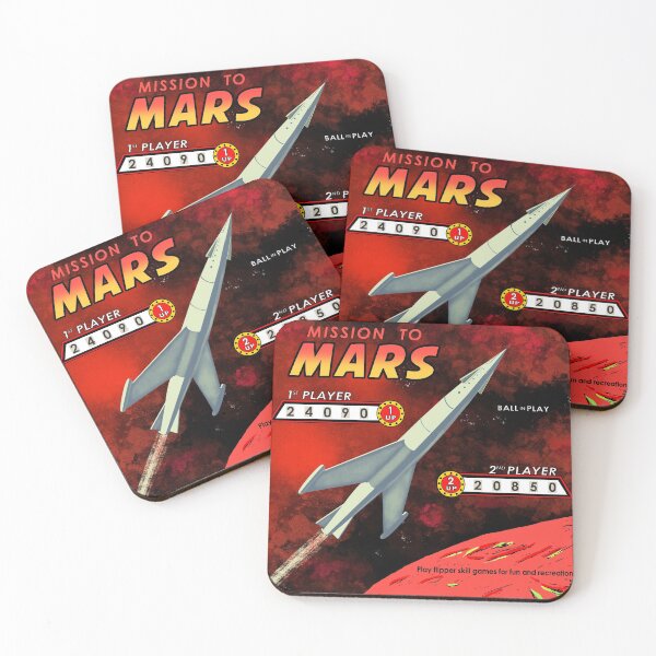 Item preview, Mission To Mars Retro Pinball designed and sold by rogue-design.