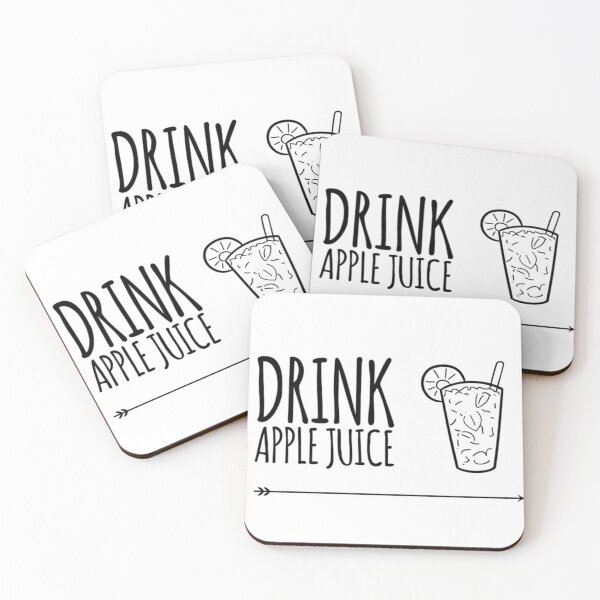 Item preview, Drink Apple Juice Glass & Straw  designed and sold by QM Designing.