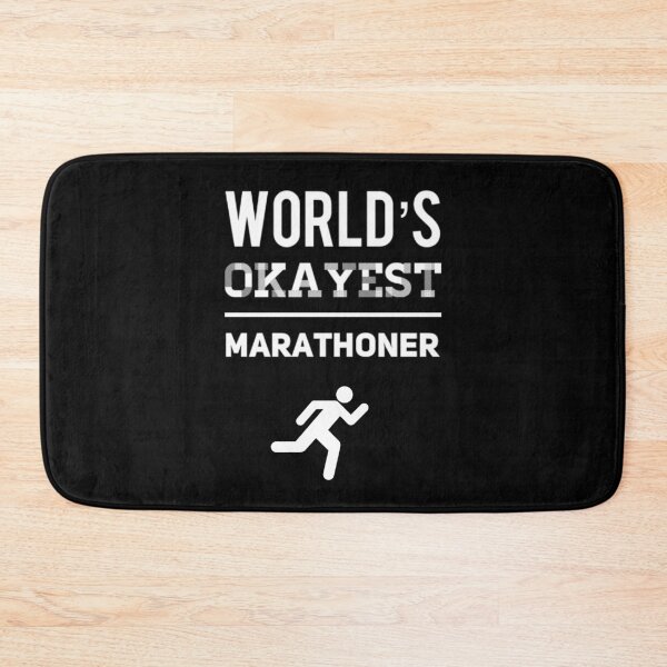 Item preview, World's Okayest Marathoner Runner designed and sold by Desznr.
