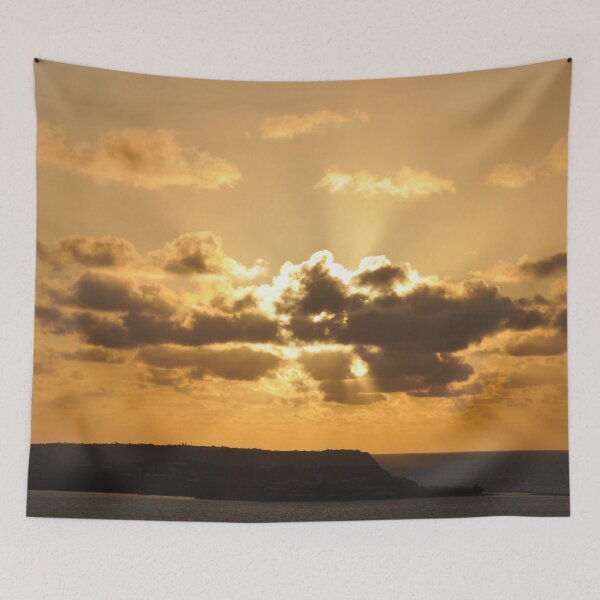 Item preview, Glorious Sunset over the Ocean with Clouds and Light Rays designed and sold by pbstylesetters.