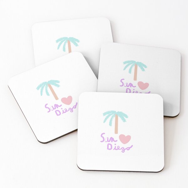 Item preview, San Diego with palm trees  designed and sold by Kate15080.