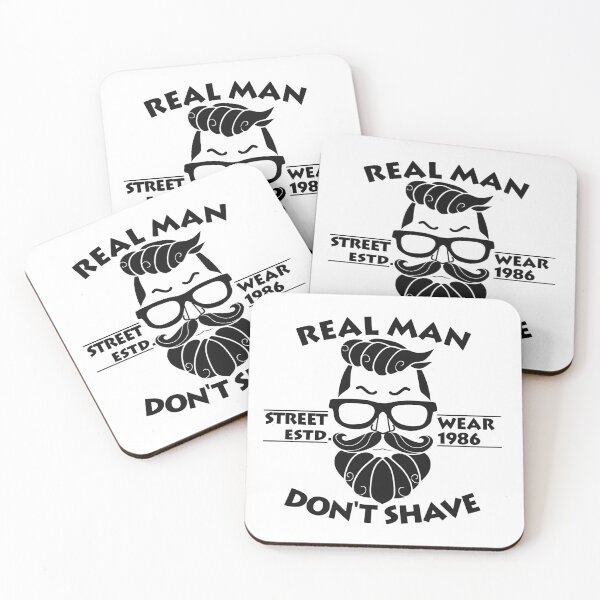 Item preview, Real Man Don't Shave designed and sold by asmmdesign.