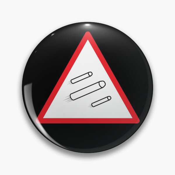 Item preview, Warning Sign Nerf Bullets Flying - Caution Nerf war - Black and white Nerf Battle Gun designed and sold by LookFrog.