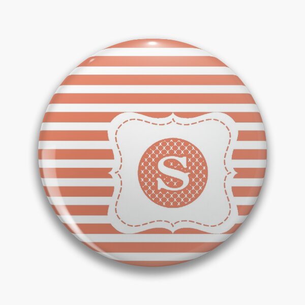 Item preview, Striped Letter S designed and sold by MonogramMonkey.