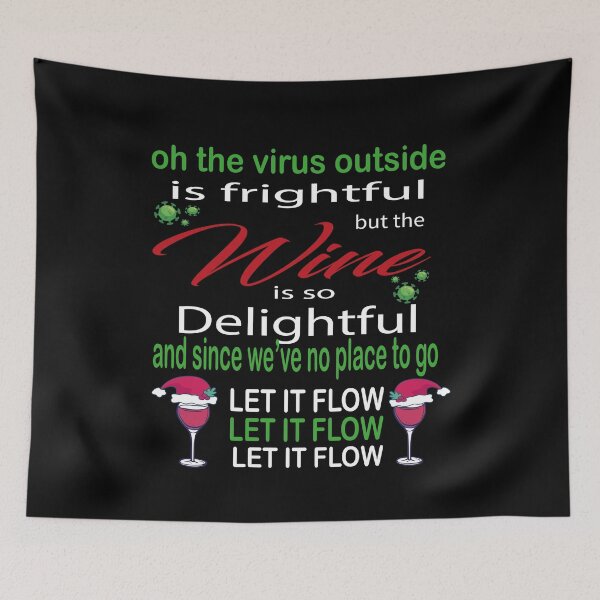 Item preview, oh the virus outside is frightful,best christmas gift for wine lovers, designed and sold by truewear1.