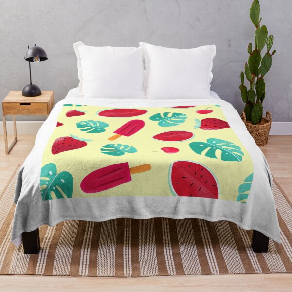 Item preview, watermelon strawberry cherry ice cream pattern designed and sold by Raeolus.