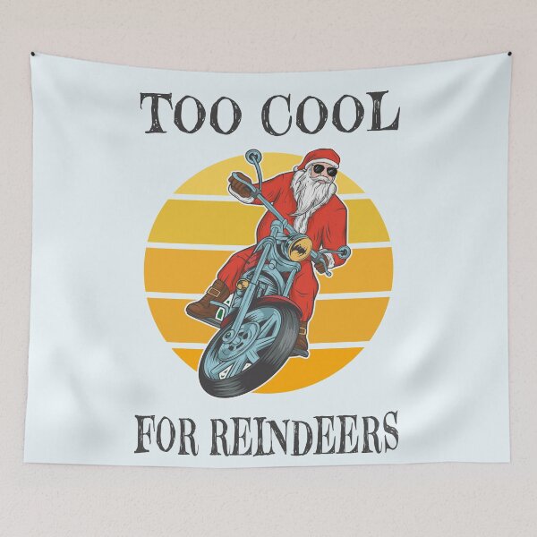 Item preview,  Too cool for reindeers funny santa claus  designed and sold by SidTastic .