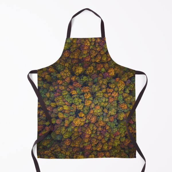 Item preview, Aerial top down view of vibrant colorful autumn forest designed and sold by Lukasz Szczepanski.