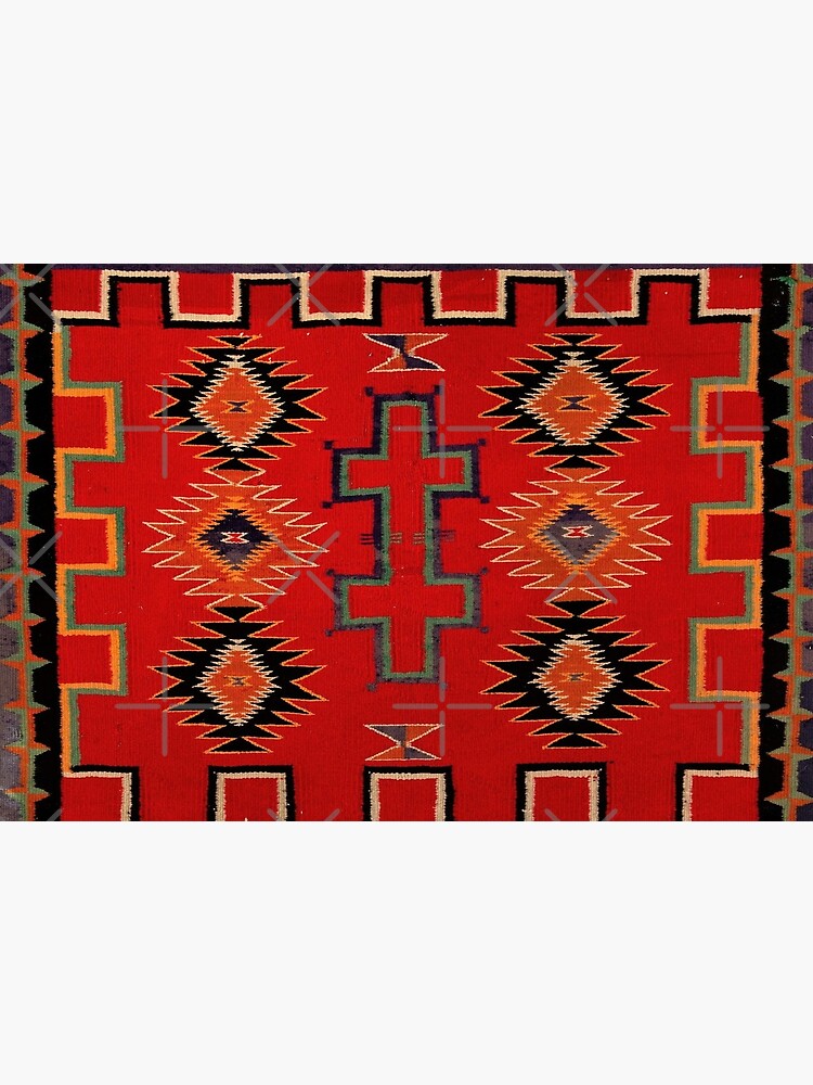 1890 NAVAJO SADDLE BLANKET - SCAN OF ORIGINAL WORTH $38,000 by VINTAGEGARAGE