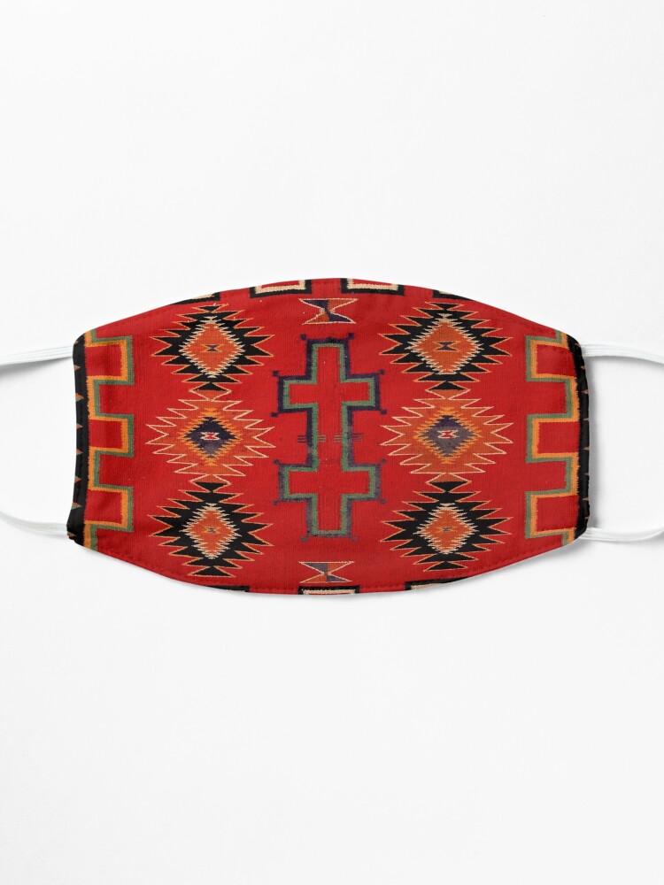 Alternate view of 1890 NAVAJO SADDLE BLANKET - SCAN OF ORIGINAL WORTH $38,000 Mask