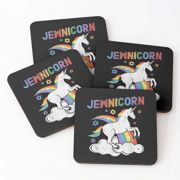 Item preview, Jewnicorn Divertido unicornio judío Janucá Hanukkah designed and sold by Catherineheyman.
