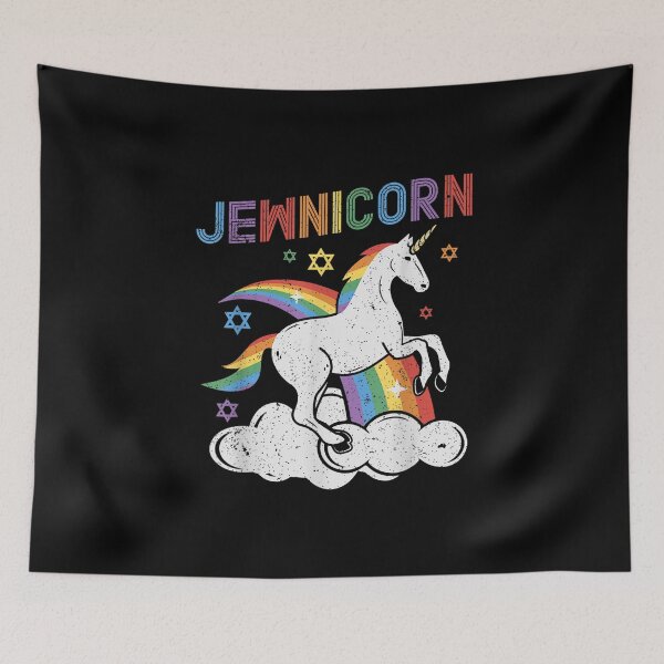 Artikelvorschau, Jewnicorn Lustiges jüdisches Einhorn Chanukka Chanukka entworfen und verkauft von Catherineheyman.