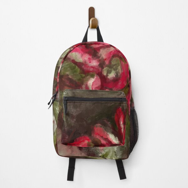Item preview, Cottage Victorian Abstract Aesthetic Floral Oil Red Pink Green designed and sold by NikoleneStudios.
