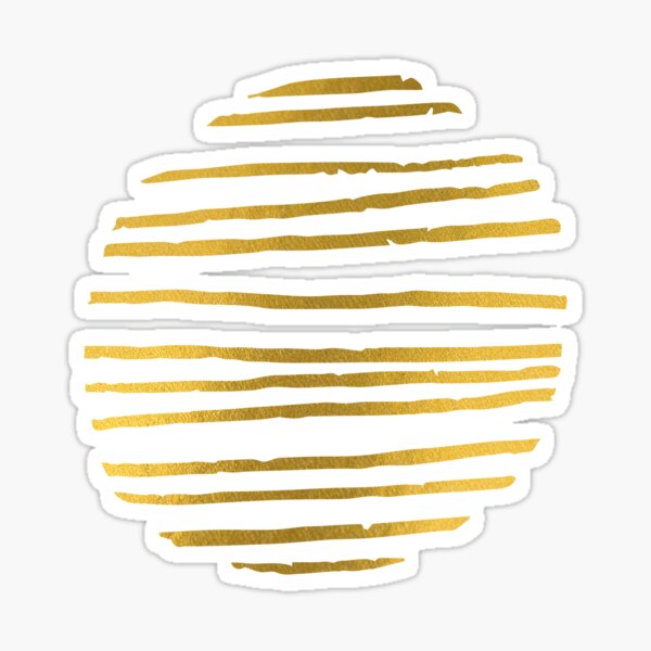 Item preview, Minimal Gold Circle Lines  designed and sold by Walk-It-Off.