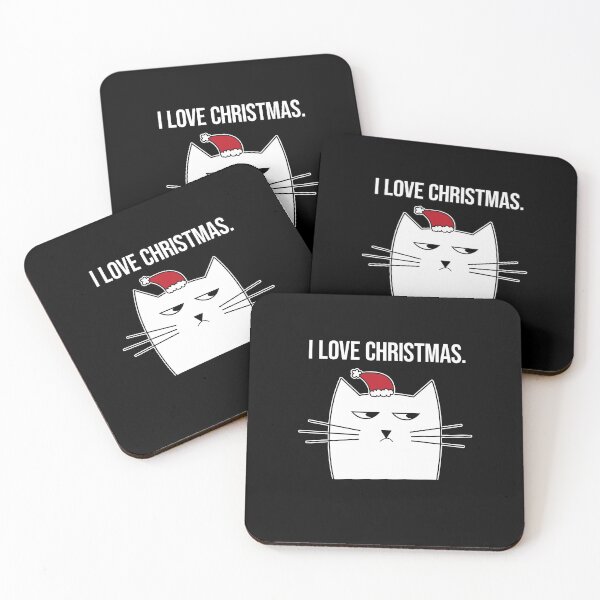 Item preview, Anti xmas - Slightly wrong Christmas / I hate Christmas Cat designed and sold by lemontee.