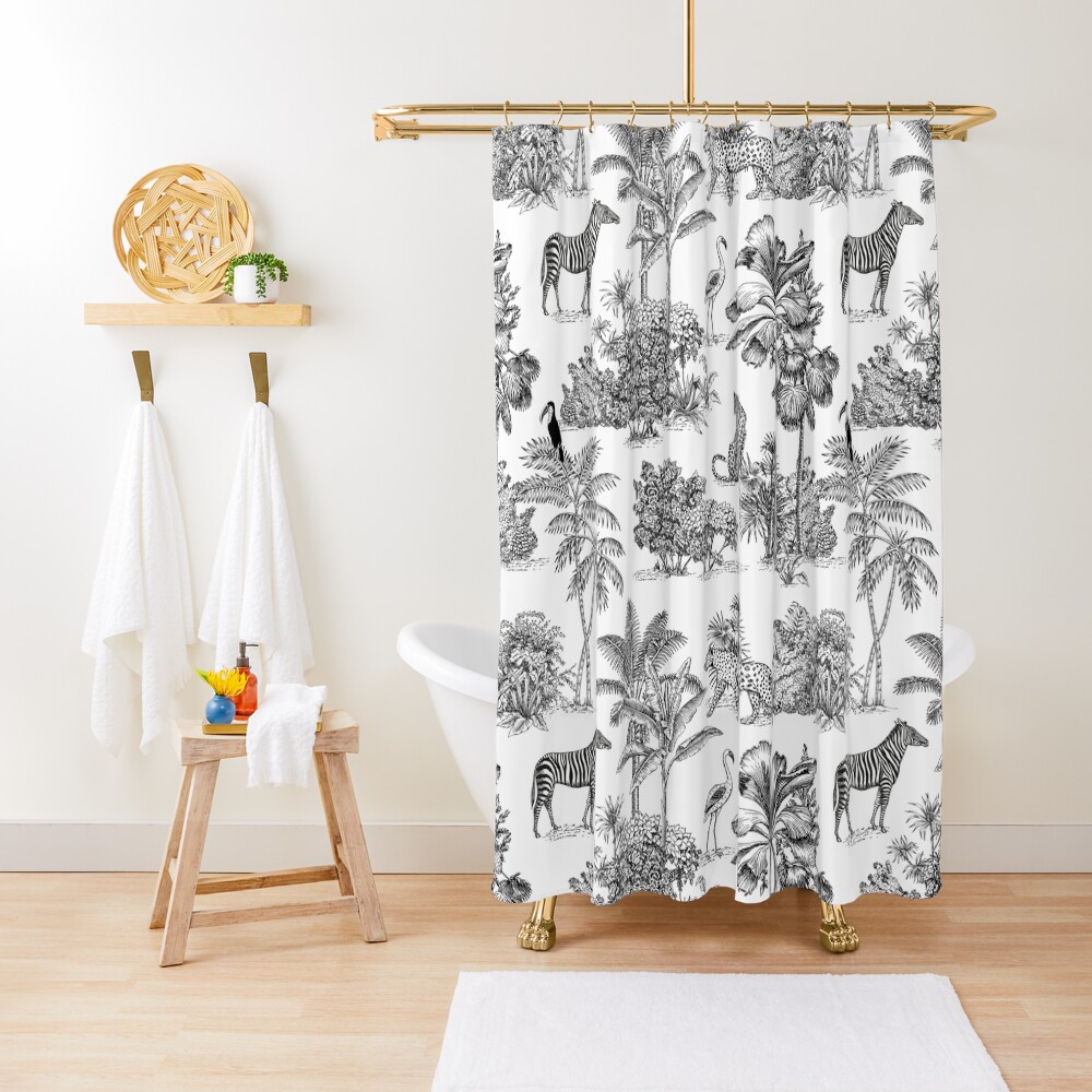jungle toile Shower Curtain