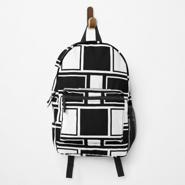 Item preview, Black and White rectangle and squares pattern designed and sold by Auslandesign.