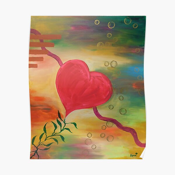 My Loving Heart by Karen Kubicko Poster