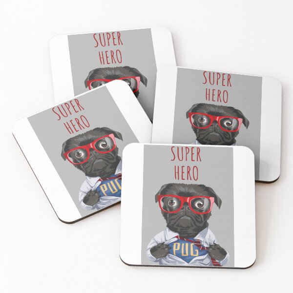 Item preview, Super hero, super dog, super pug designed and sold by Curlyhaire.